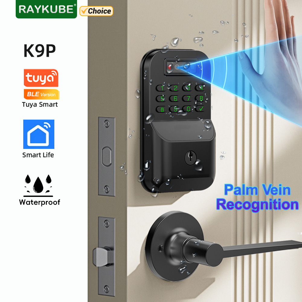 Letter Opener Brass - RAYKUBE K9P Waterdicht Tuya Bluetooth Palm