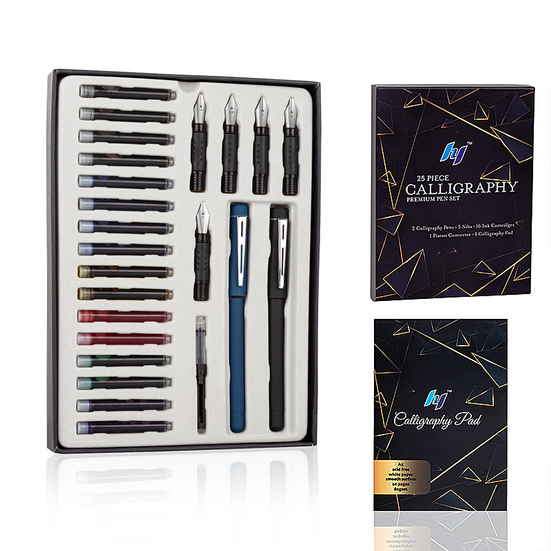 25-delige kalligrafiepen schri - Fountain Pen Bottled Ink recensie en prijs